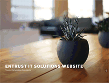 Tablet Screenshot of entrustitsolutions.com